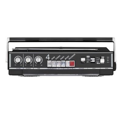 SAL RRT BROOKLYN sztereó kazettás rádiós magnó, Bluetooth, USB, microSD, MP3, felvétel, 4-sávos rádió, multimédia